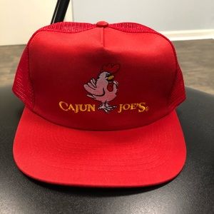 Vintage Cajun Joe's Mesh‎ Snapback Hat Red Hat